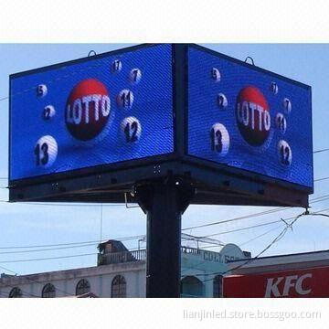 Module and Cabinet Design LED True Color Screen Sign, Ideal for Video Advertising